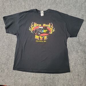 California Bear Republic Hot Rod Black T Shirt Cali Beer Brewery Size 2XL